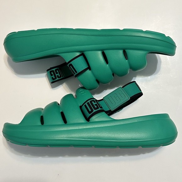 Men's UGG Sport Yeah Sandal Slide Green Size 12 US [1132150] EDGR - Picture 3 of 7